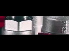 Válvula de bola de latón de 25 bar con mango en T, hembra X hembra de 1/4