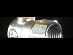 Válvula de bolas de gas de latón de mango de aluminio masculino x femenino