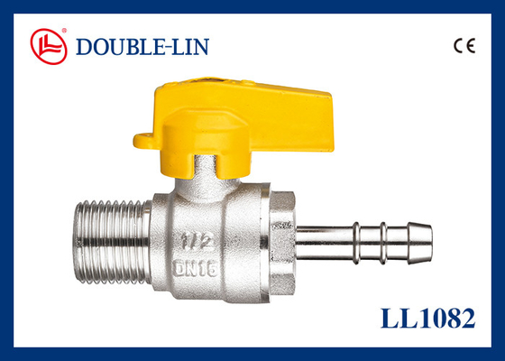 El conector PTFE de la manguera del varón X sella las válvulas de gas de cobre amarillo