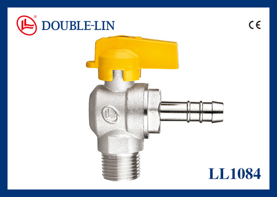 Válvulas de gas de cobre amarillo de la manija del varón X del conector de aluminio de la manguera