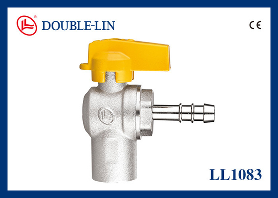 El conector femenino PTFE de la manguera de X sella las válvulas de gas de cobre amarillo