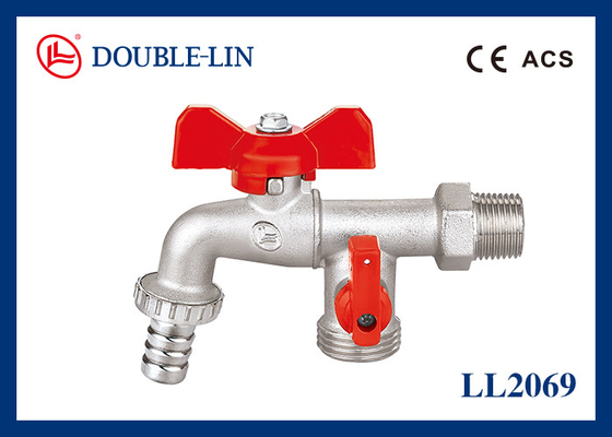 Doble O Ring Stem Brass Bibcocks de la lavadora