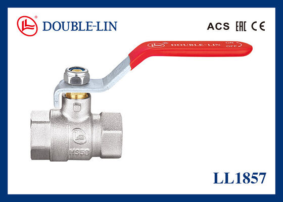 Válvula de bolas de latón con palanca plana