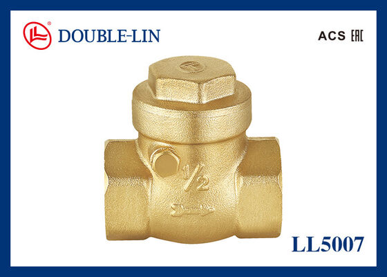 Válvula de retención oscilante de latón de 1/2" a 4" Rosca ISO228 232 psi