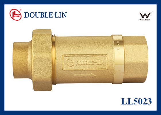 Válvula de verificación doble de latón 3/4"×3/4" DIN259 hilo 16 Bar 120 °C
