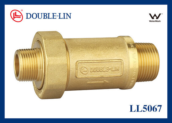 Válvula de retención doble de latón 3/4×1 pulgada 232 psi Rosca BS2779