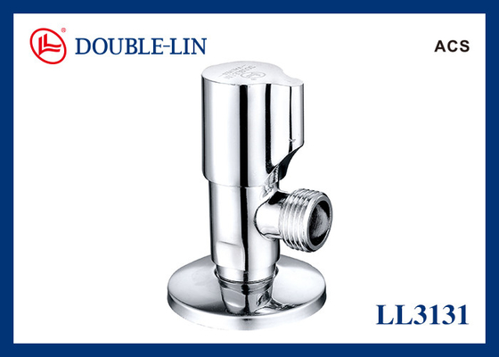 Polishing chrome plated quick opening brass angle valve with ceramic core