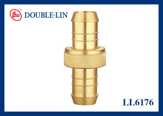 ISO228 pedazo 3/4&quot; del hilo 3 conector doble de cobre amarillo de la manguera