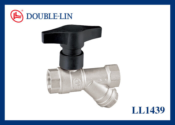 PTFE asiento alto filtro de mango 1 1 2 válvula de bolas de latón para un funcionamiento sin problemas