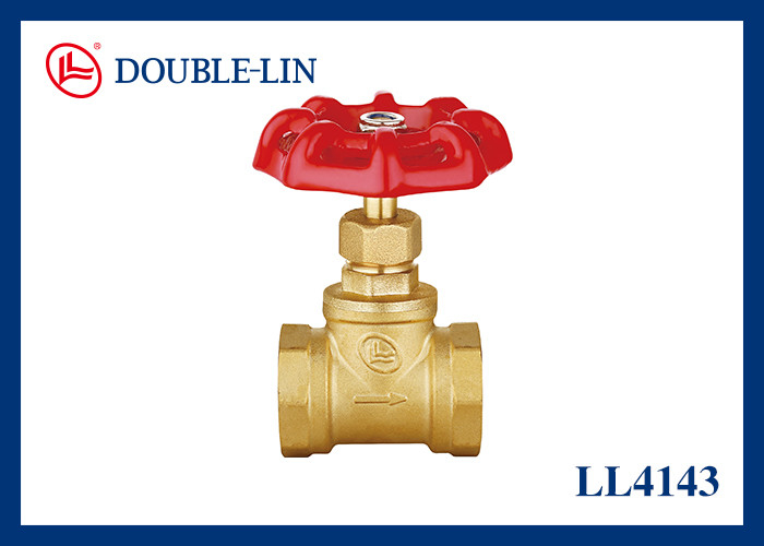 Válvula de parada de latón de manija de hierro fundido 1/2 "-2" Hombre x Hombre 16 bares Presión de trabajo Sellado PTFE