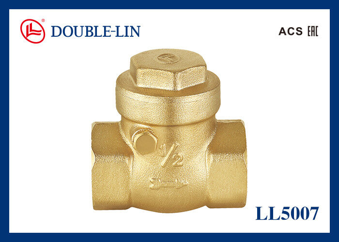 Válvula de retención oscilante de latón de 1/2" a 4" Rosca ISO228 232 psi