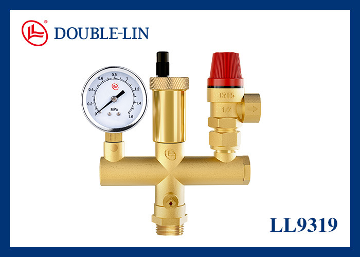 Componente de seguridad para tanque de agua de 1/2" Rosca ISO228 Válvula de latón 16bar