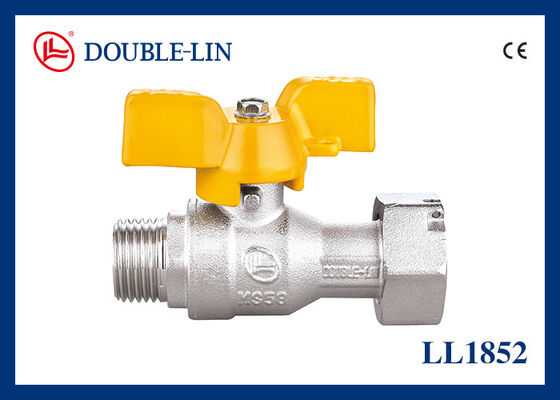 DIN259 Largos hilos 72.5 PSI válvulas de gas de latón Sello PTFE